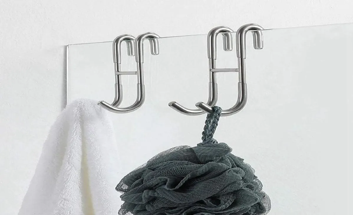 Crochets de porte de douche Crochet de serviette de salle de bain pour serviettes Scouree Rails2609430