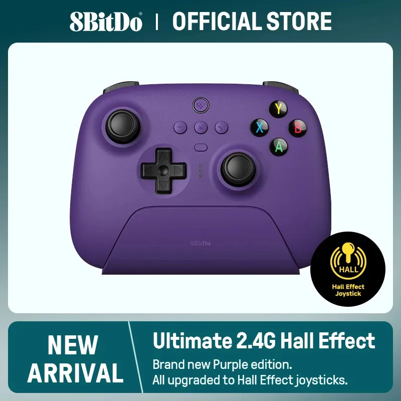 8Bitdo - Ultimate 2.4g Wireless Hall Effet Joystick Update Gaming Controller pour PC Windows Steam Deck Android 240429