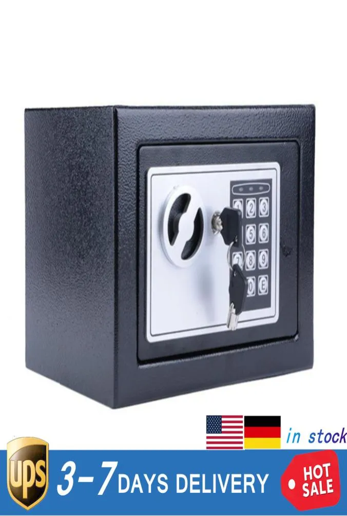 Cassette di stoccaggio bins Digital Electronic Fire a prova di saccheggiatura di sicurezza Walcanchoring Strongbox for Money Jewelry Batterie in contanti Home Off1000296