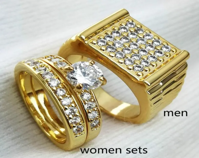 Mężczyźni dzwoni pary pierścionki ślubne lub zaręczynowe mężczyźni mężczyźni Rozmiar 8 do 15 Kobiet Rozmiar 5 do 10 R1942808483385