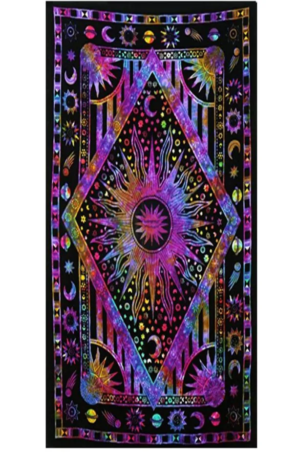 Mandala Hanging Tissu Tapestry Tapestry Fondry Mur Mur Decoration Salon Carpet Sofa Toule de serviette Yoga Beach Towel4521925