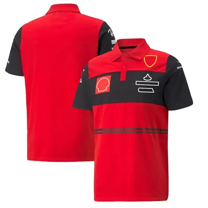 F1 레이싱 폴로 셔츠 여름 팀 짧은팔 티셔츠 커스텀