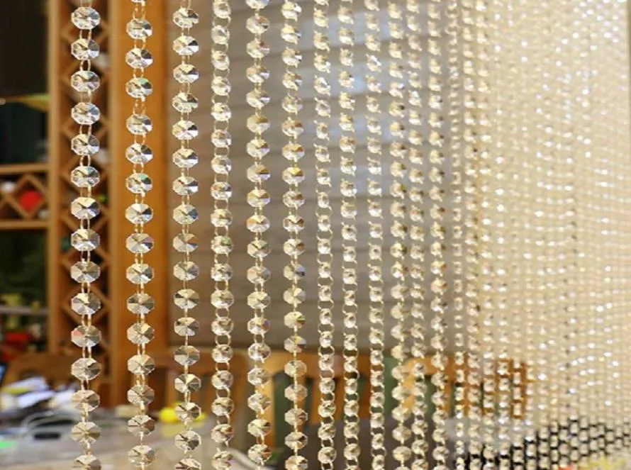 Rideau de perle en verre en cristal salon chambre à coucher de chambre à coucher décoration de mariage 7992259