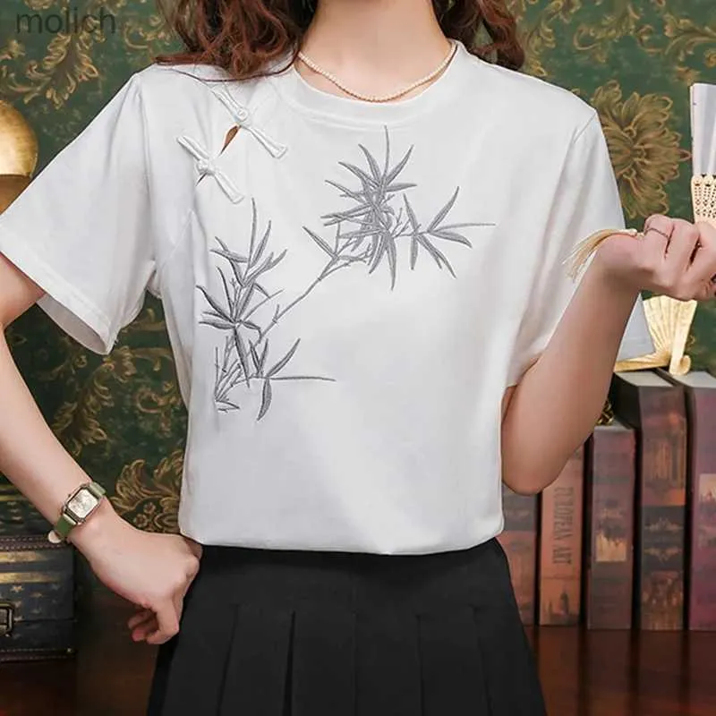 Dames T-shirt 2024 Nieuwe zomer losse casual retro kantoor dames t-shirt dames mode afdrukken o-neck korte mouw eenvoudige solide y2k mode topwx