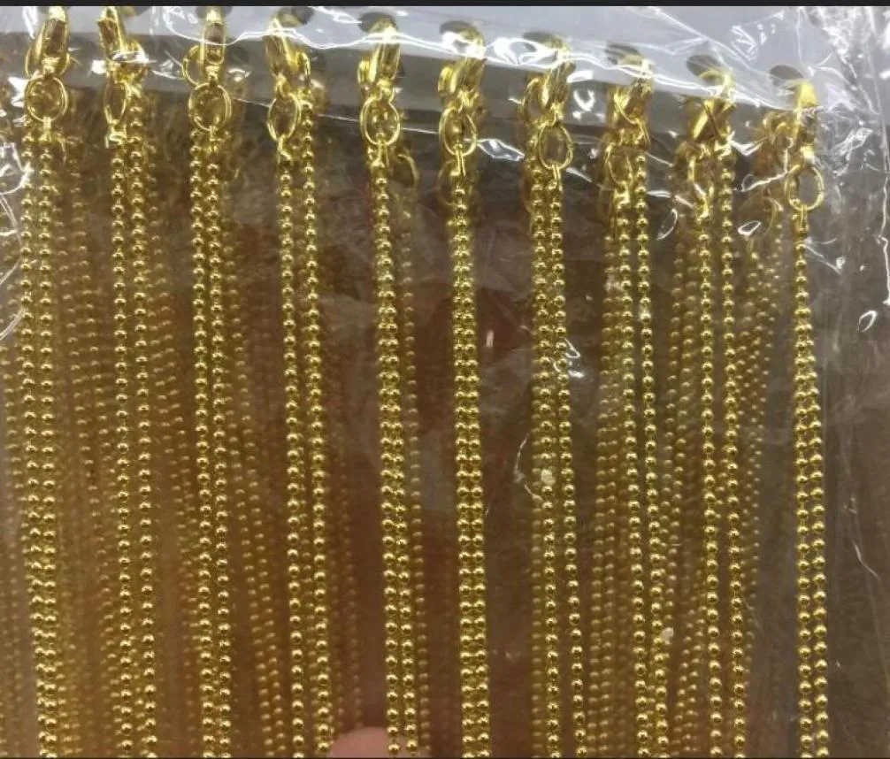 480 pcs Gold Ploated Ball Chains ketting 45 cm 18 inch 12 mm geweldig voor Scrabble Tilesglass Tegel Pendantbottle Caps en More8249914