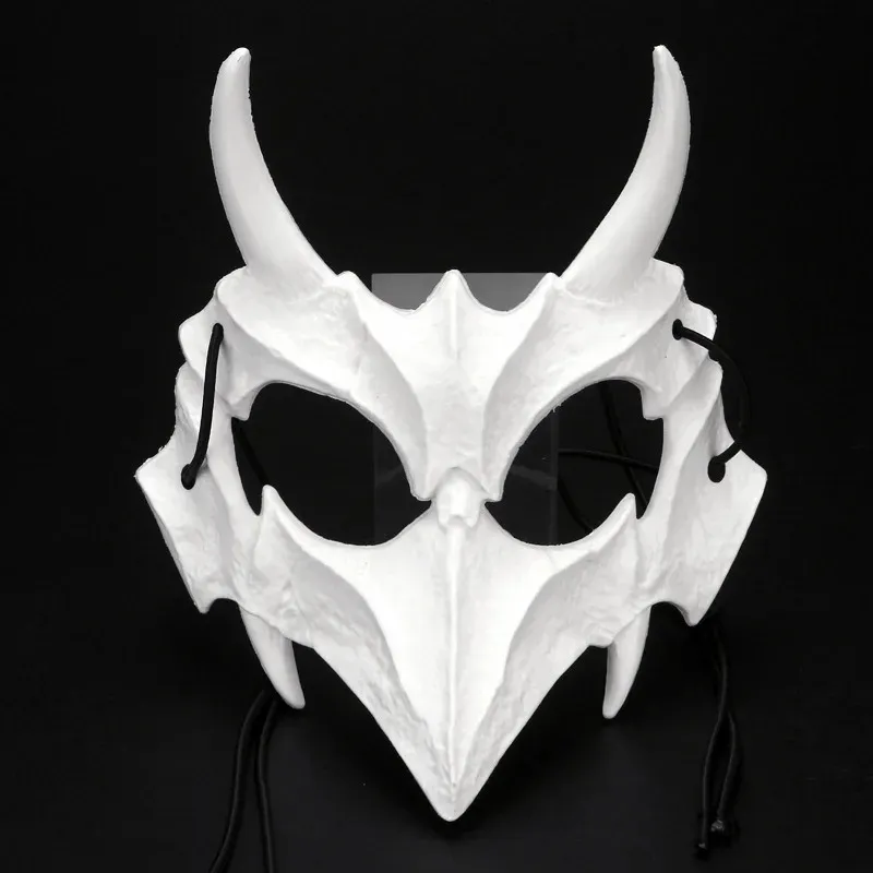 Anime drago dio scheletro a metà faccia maschera cosplay animale unisex halloween ball carnival party ps 240430