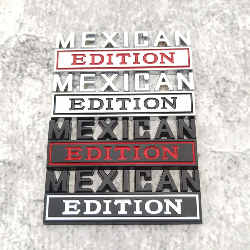 Festdekoration, festgåvor, gränsöverskridande heta säljer billegering bladplatta mexikansk utgåva bil logotyp kropp emblem skylt lövplatta