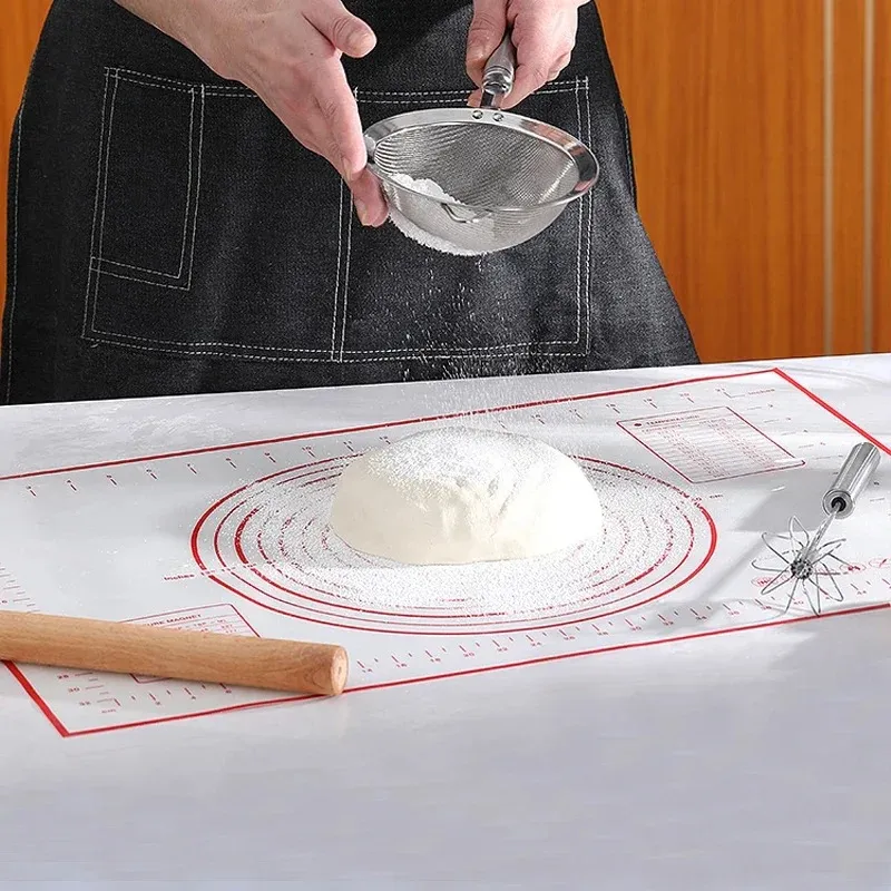 80/60 cm Duże silikonowa mata do pieczenia ciasto pizza Non-Cortowa deska do ciasta narzędzia kuchenne narzędzia do pieczenia akcesoria do pieczenia