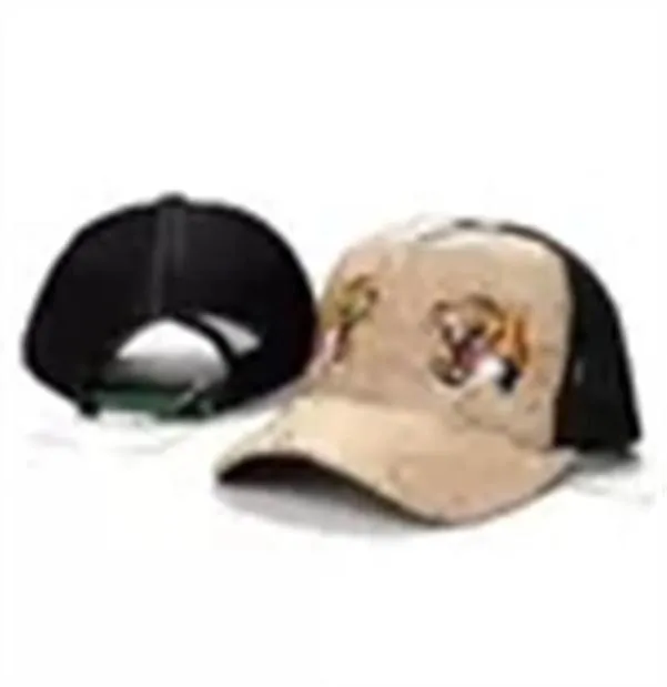 Design Tiger Animal Hat Hat Ricorso Snake Men039s Brand Men039S and Women039s Baseball Cap Baseball Sports da golf Summerc6073142
