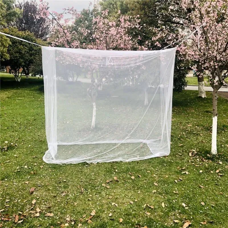 Tende e rifugi per campeggio esterno Mosquito Tenda a rete grande repellente da viaggio Letto a letti per la pesca con sacchetto di stoccaggio