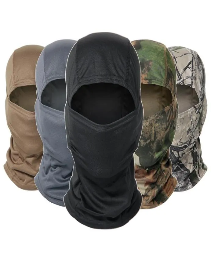 Bandanas Full Face Mask Hat Wargame Military Army Tactical Balaclava Bicycle Cycling Hunting Neck Shield Handing Camo Scarves5278261
