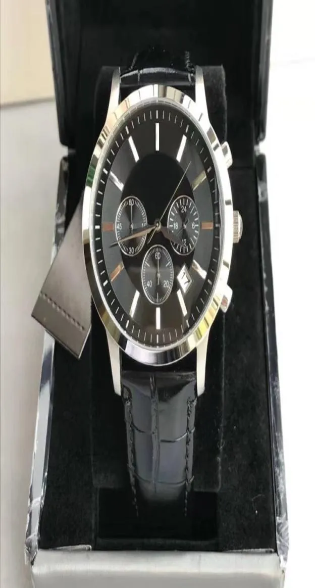 2018 Men039s zegarek luksusowy swobodny kwarc sportowy zegarek skórzany pasek Men039s Watch Relogio Masculino5719903