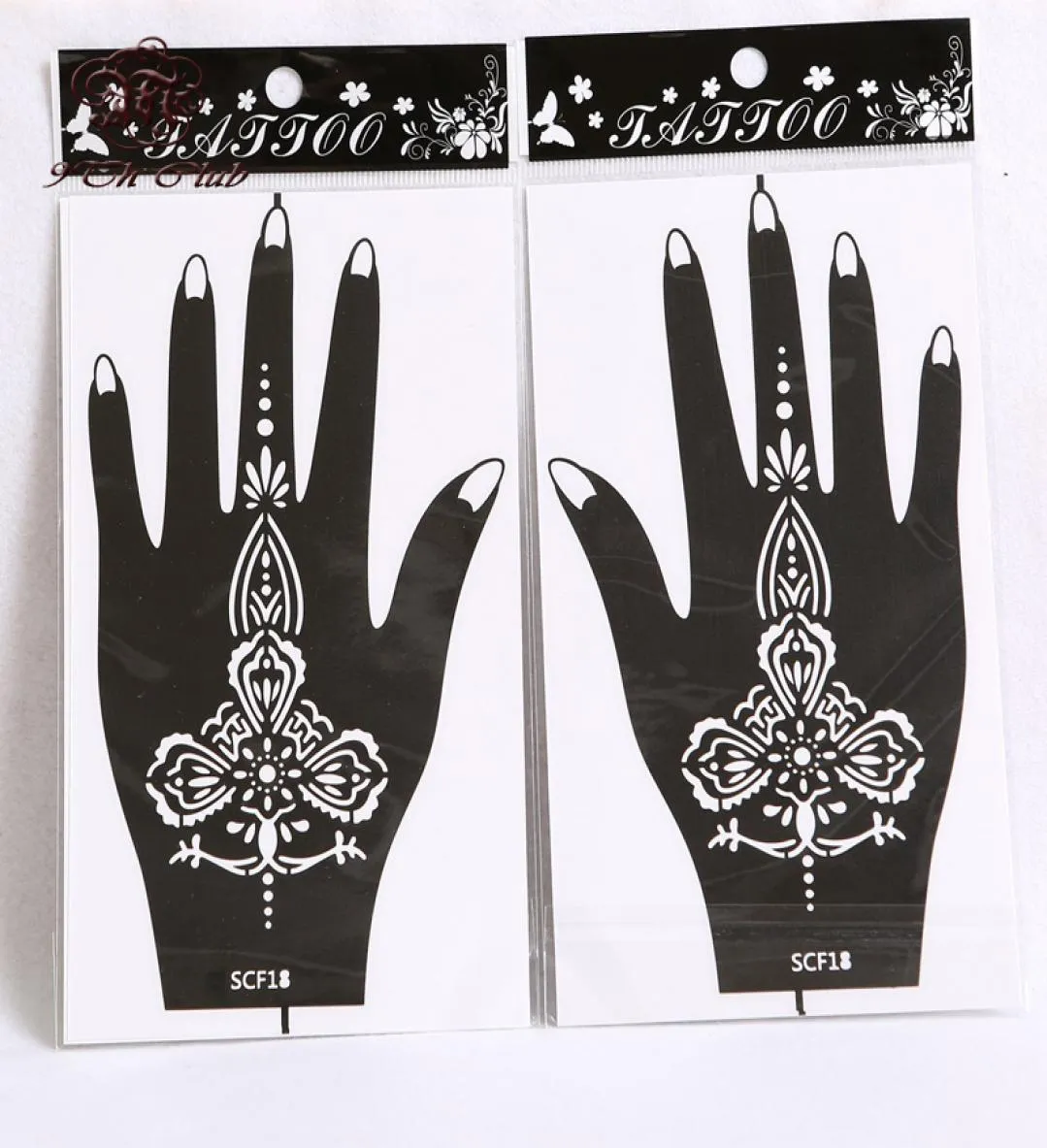 Whole10 par 20pcs henna tatuagem de tatuagem de tatuagem Airropbrush mehndi henna tatuagem Modelos de estêncils para tinta corporal 4101068