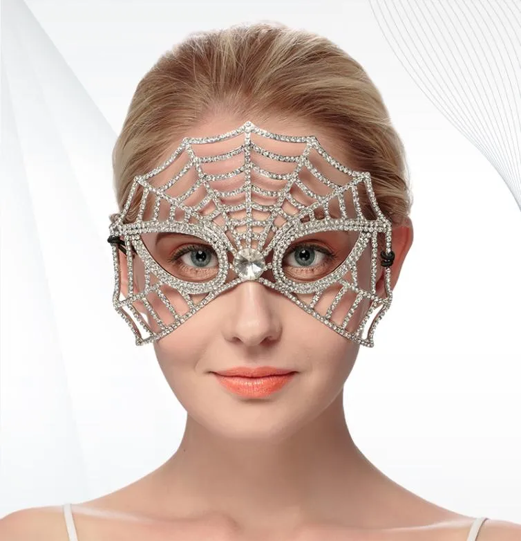 Wysokie luksusowe Halloween księżniczki Diamond Maski taneczne tajemnicze maski retro maski cosplay dla dziewcząt głowa seksowna maska ​​karnawał JC4591719