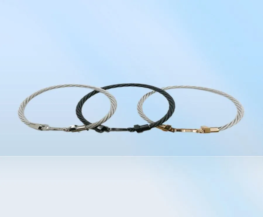 Pulseira 2023 clássico u forma de aço inoxidável cor cora parafuso de parafuso de fivela magnética Bangles Bracelets Pulsenho de ferradura G8811337