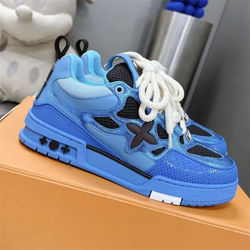 Chaussures de créateurs personnalisées Sneaker Chaussures décontractées pour hommes Chaussures Trainers Chaussures extérieures Trainers Shoe High Quality Platform Shoes Calfskin Leather Abloh Superilles T1