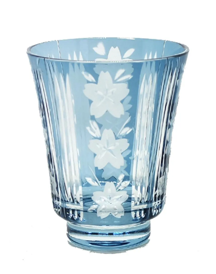 Handgefertigtes Edo Kiriko Glass Tumbler Hand geschnitten, um Glassaftglas Whiskyglas 5265713 zu klären