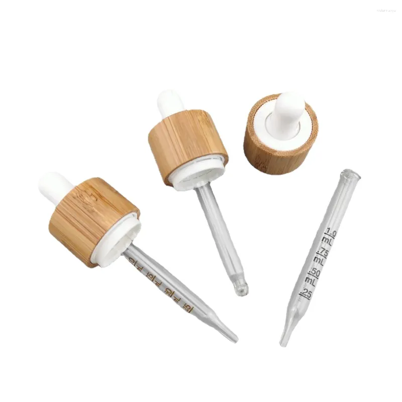 Garrafas de armazenamento 18mm resistente à criança resistente à criança à prova de adulteração à prova de bambu à prova de crianças à prova de criança por 5ml 10ml 15ml 20ml 30ml 50ml 100ml de óleo essencial