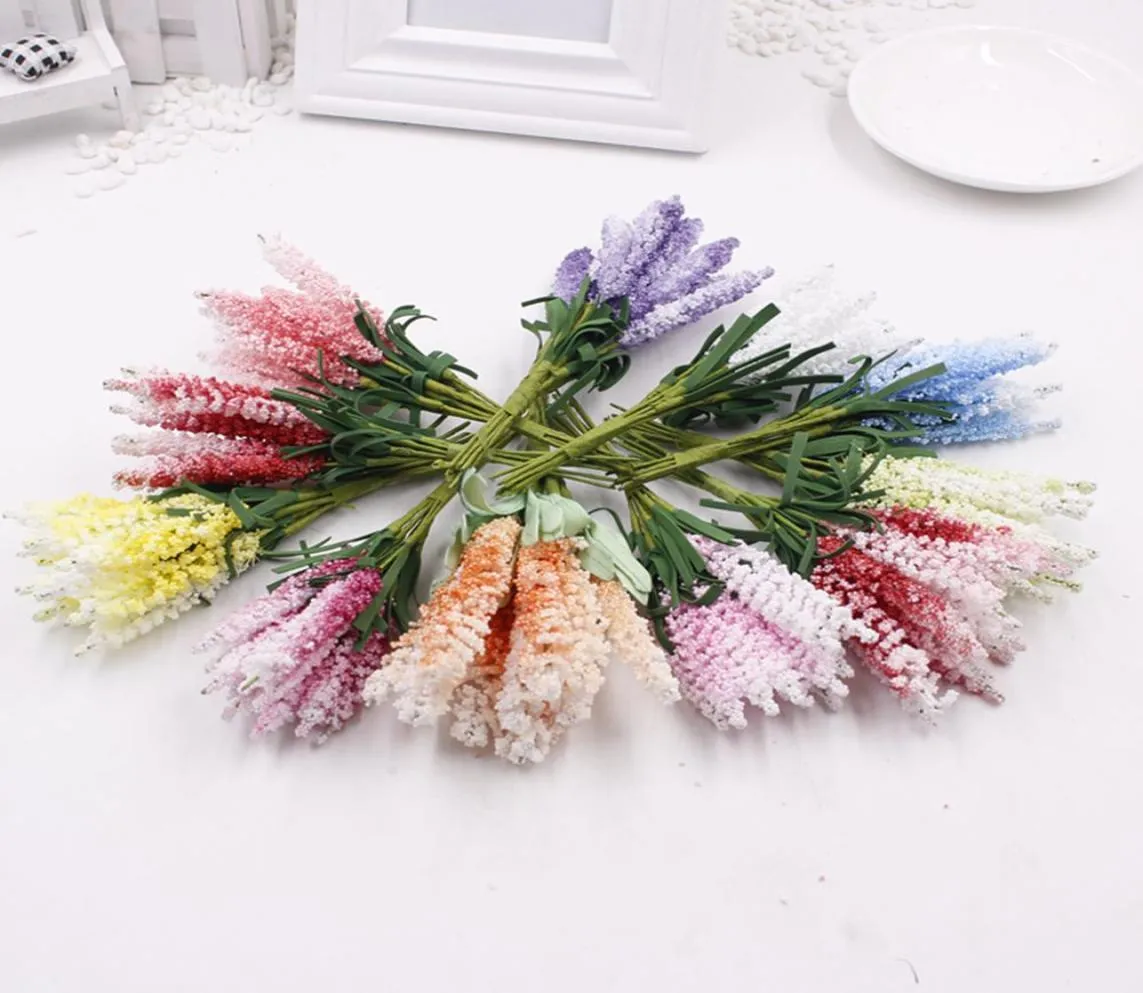 NEU 10PCSLOTDIY WREATHS Künstliche Blumen Lavendel Pe Starry Braut Handgelenk Blume Hochzeit Blumen Home Dekoration9533694