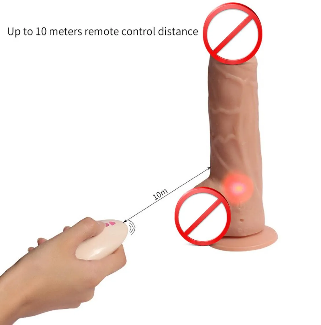 Énorme vibrateur de gode avec vibration de gros godes à la ventouse