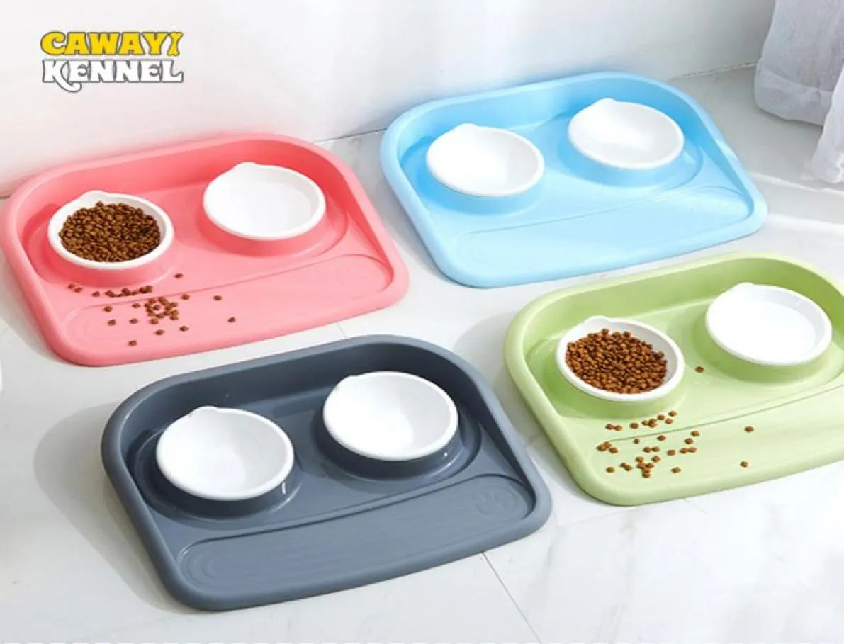 Cawayi Kennel Dog Feeder che beve scodelle per cani Cat Coppa per alimenti per animali