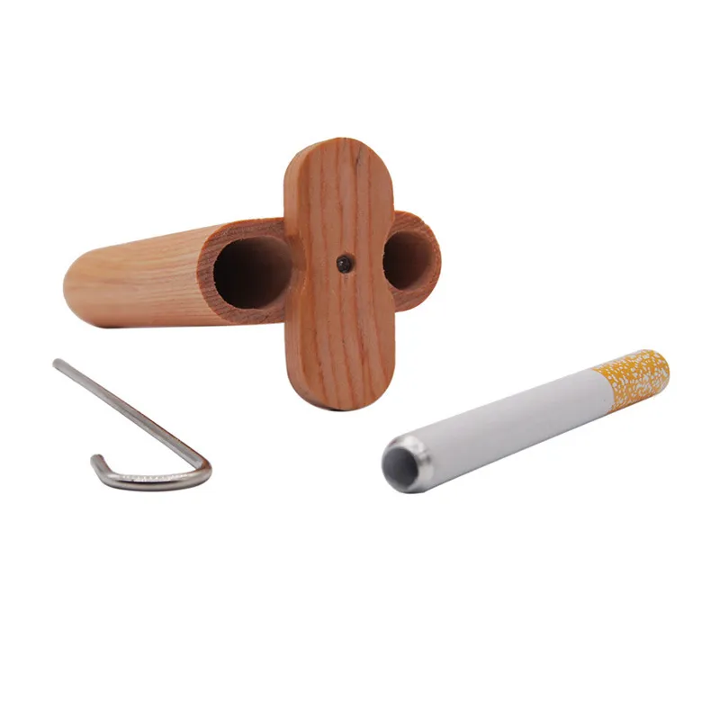 Smoke Shop Wood Case One Hitter Paling Rura Ręcznie robione drewno lub rury filtrów papierosów Drewniane pudełko