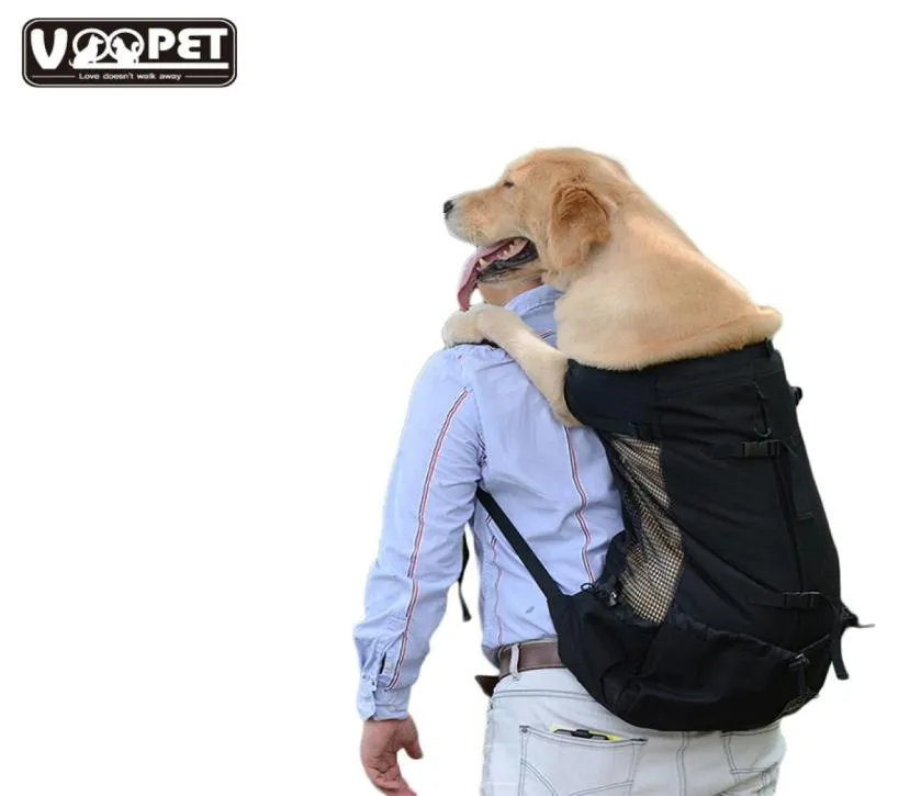 Pet Dog Carrier Bag Verstelbare Big Dog Travel Bags voor grote honden Ademen Golden Retriever Backpack Pets Products6591625