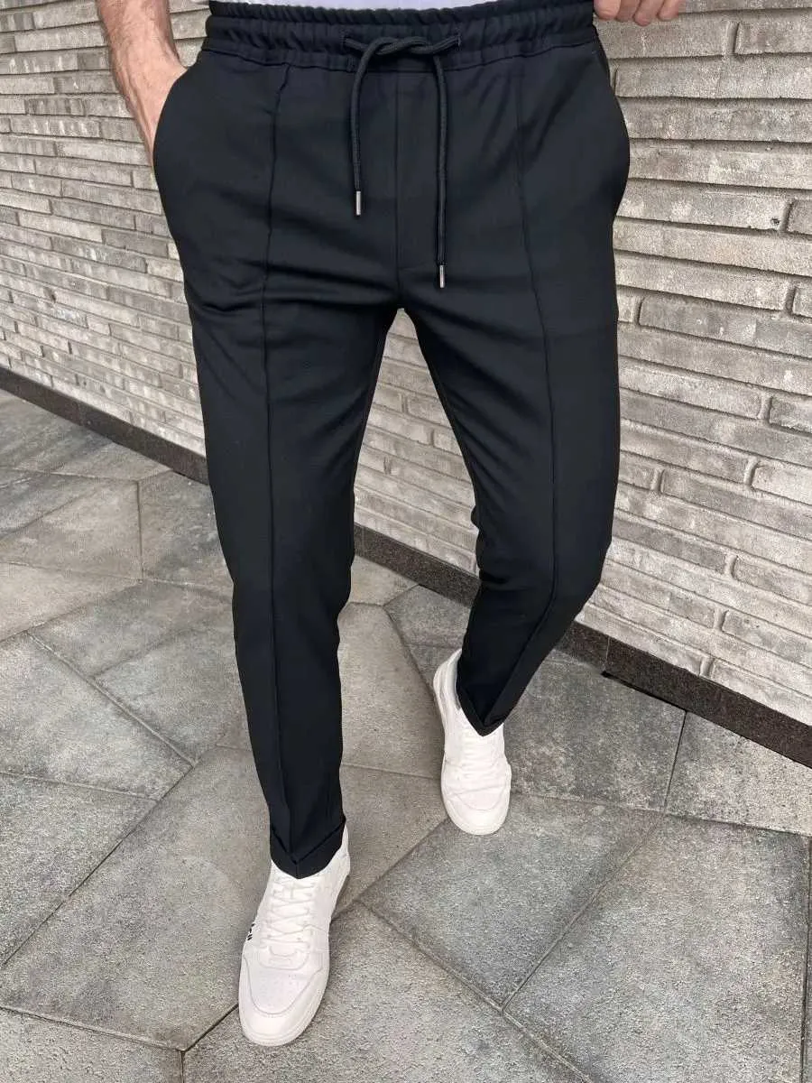 Herrenhosen Herren Joggingpants Modedetails Streetstyle Elastic Taille Head Jogger Daily Casual Hosen Licht Businessl2405