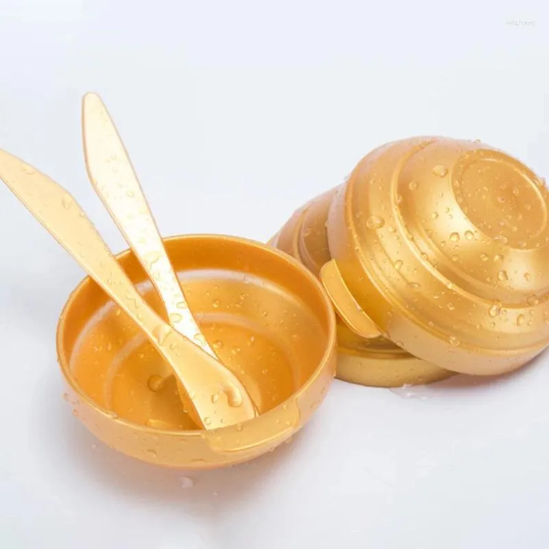 Ben spazzole per trucco 2pcs/set silicone pieghevole ciotola di bellezza maschera per la depilazione cucchiaio di api del cucchiaio spatola
