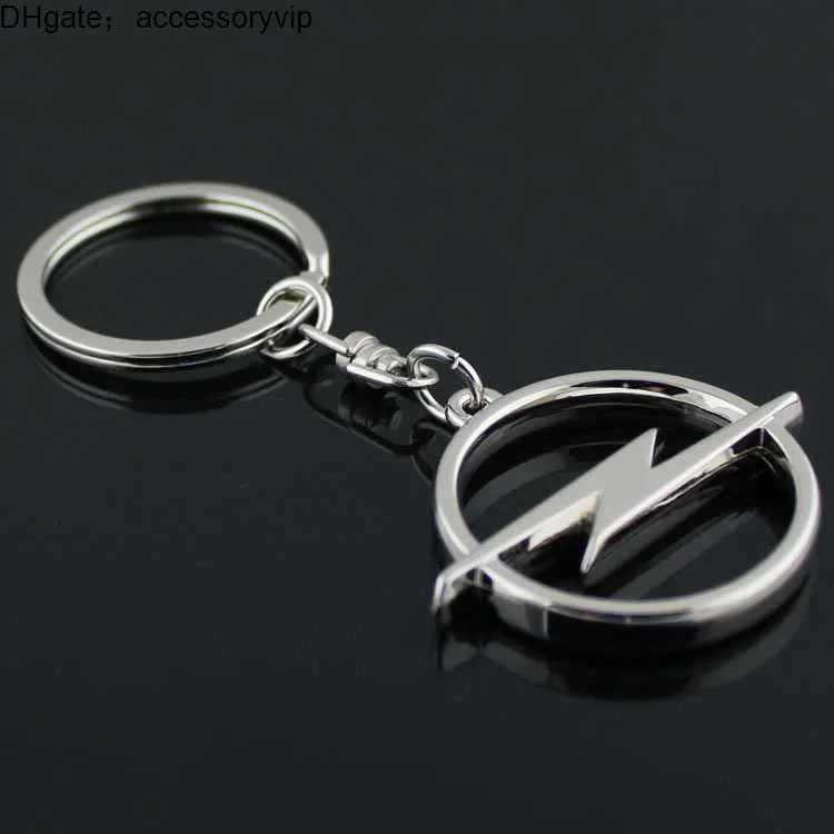 S / Lot Fashion Metal 3D Car Keychain Keychain Chain Keyring Key Ring Chaveiro Llavero pour Opel Auto Pendant Car Accessories Wholesale