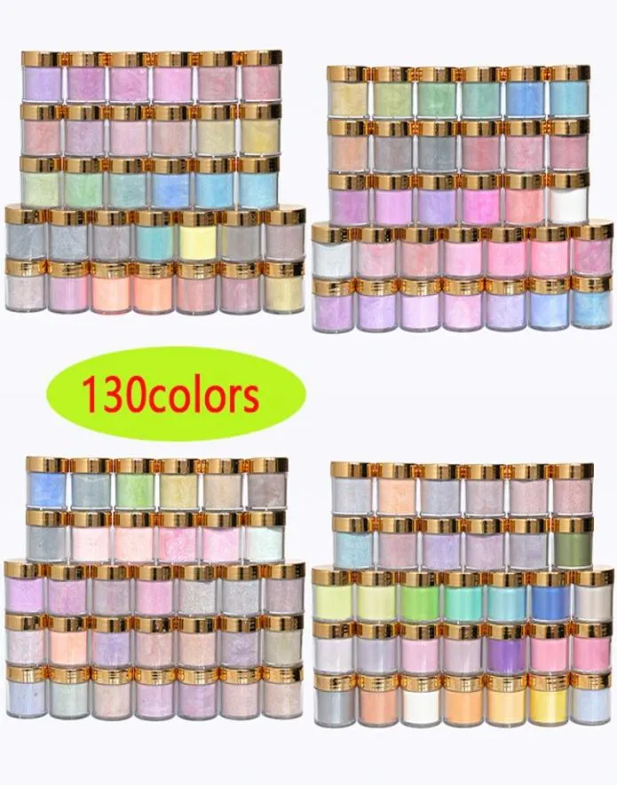 Acrylic Powders Liquids 10PCS 1oz jar Fast Dry Nail 2 In 1 French s randomly colors Glitter Gel Polish Lacuqer Cosmetic 2211025865827