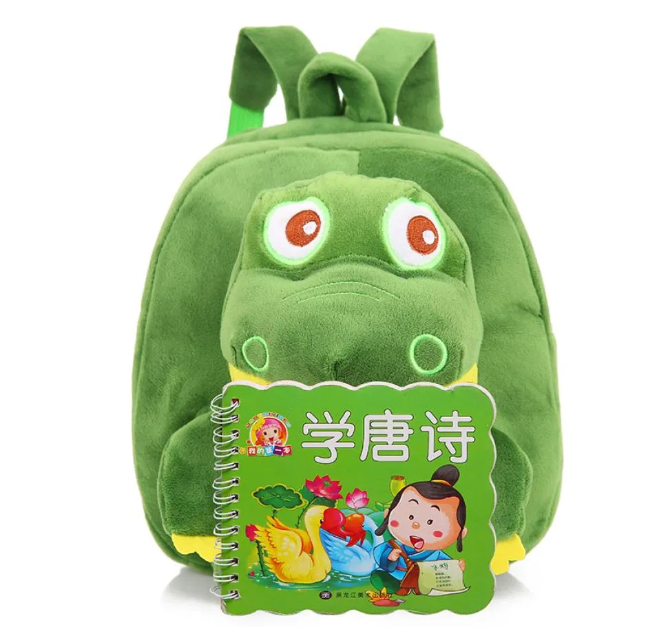 5 Farben Baby niedliche Dinosaurier Plüsch Rucksacktaschen Kinder Cartoon Stoffpuppe Dinosaurier Rucksack Kinder Kindergarten Schultaschen DH127354574