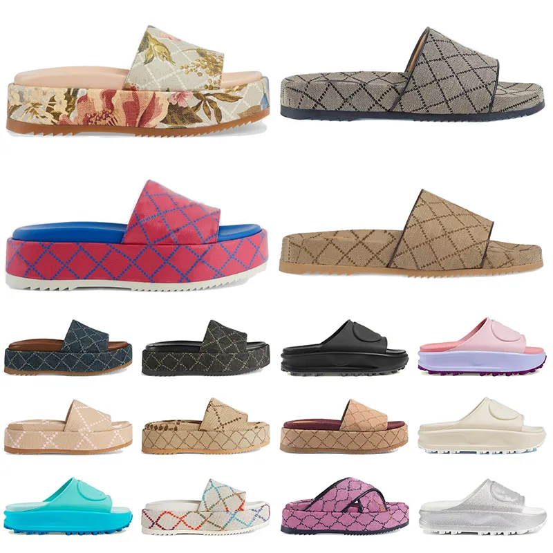 Designer Sandals Womens Mens Slippers Fashion Toile Slive Flip Flip Flops Luxury Fashion Summer Beach Soft Cloud Imprimé Robe Shoes Plateforme