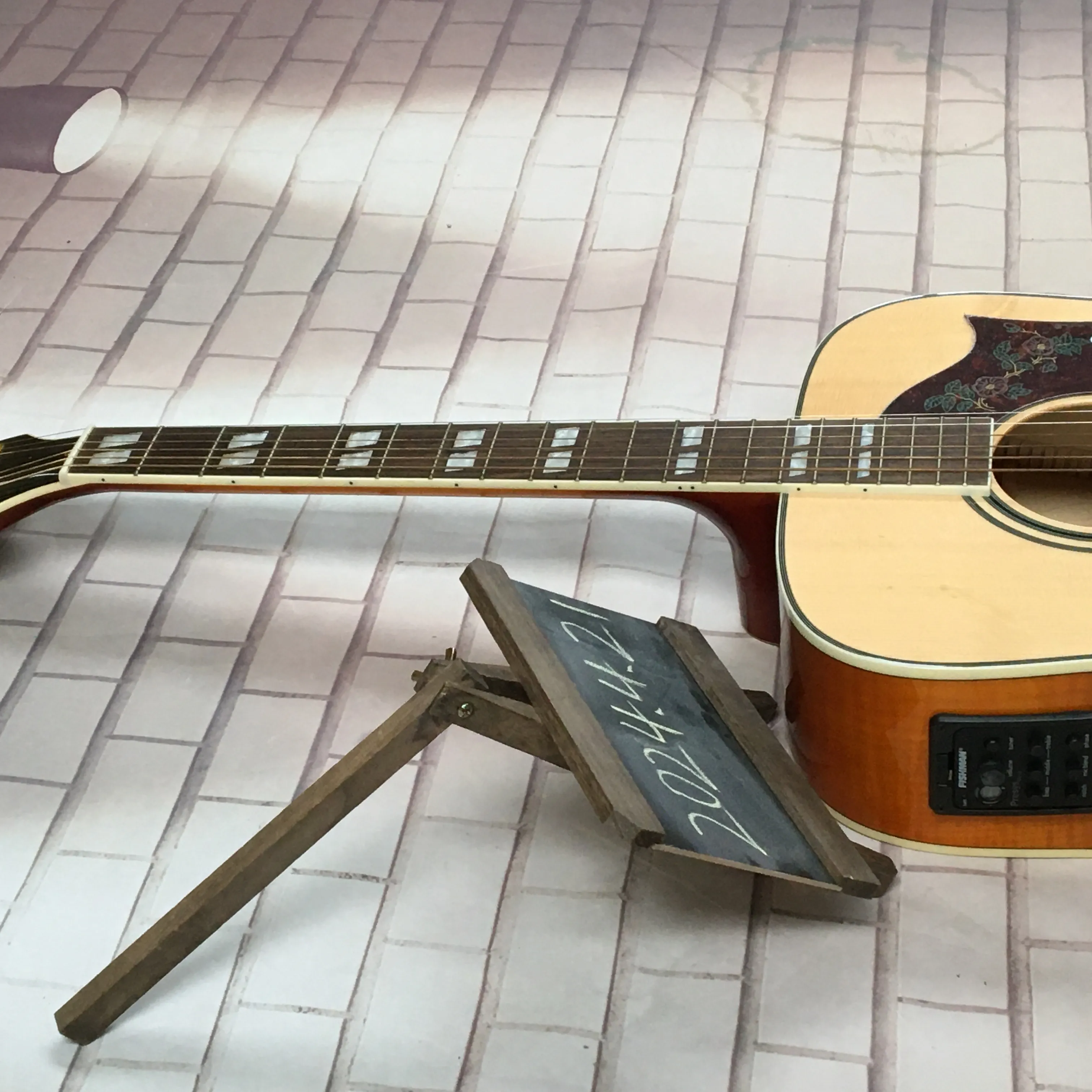 Pickguard Guitare Acoustique Motif Phénix/Dragon Doré – Sticker Protection Personnalisé Et Anti-Rayures