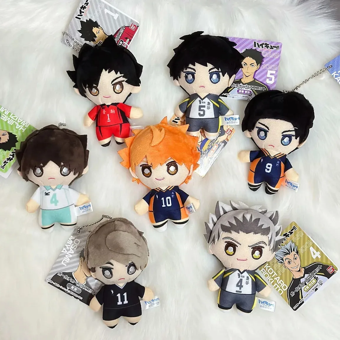 10cm haikyuu jouet en peluche hinata shoyo yu nishinoya tobio kageyama kozume kenma oikawa tooru pendant kelechain pour cadeau 240416