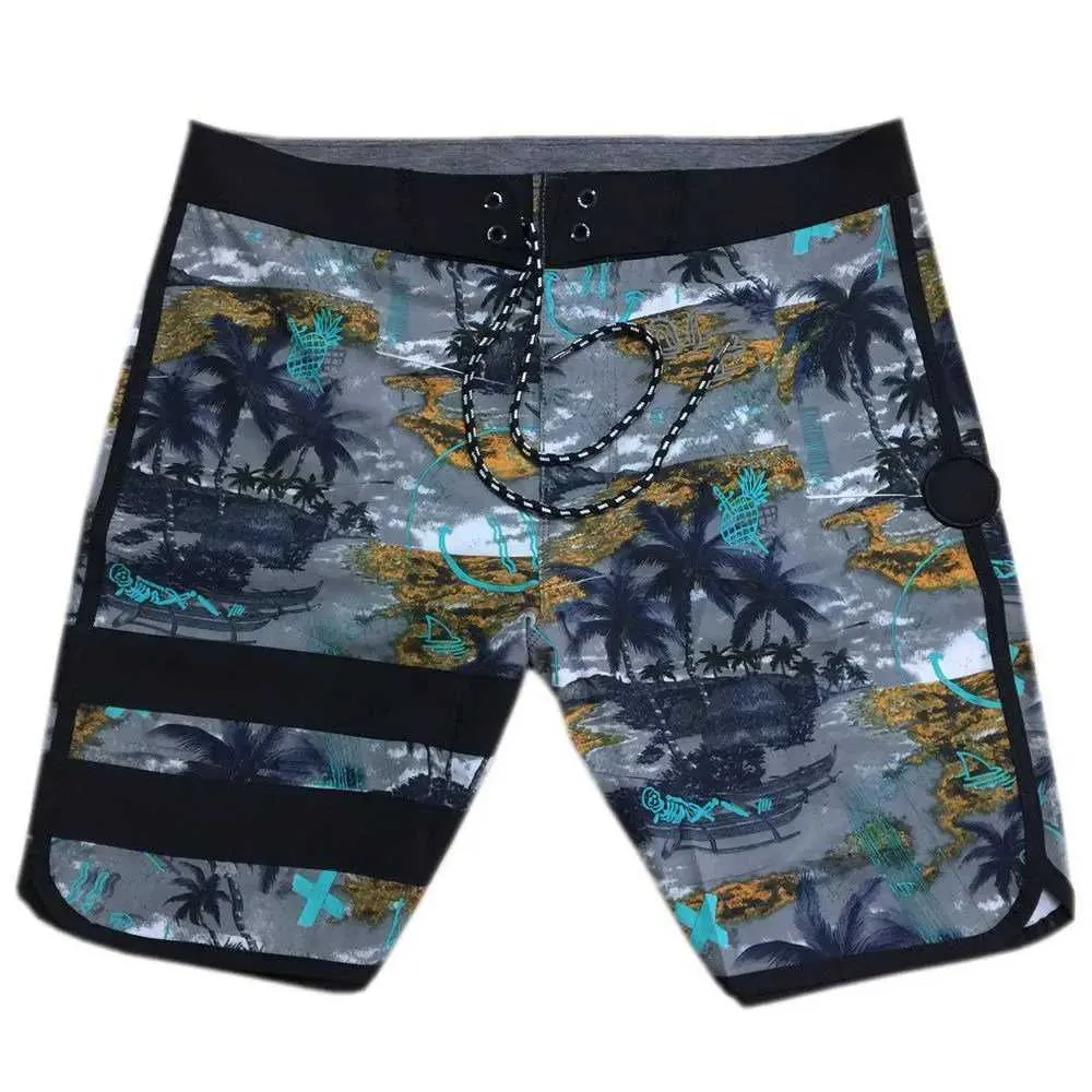 Erkek Mayo Su Geçirmez Streç Bermuda Erkek Sandıklar Yüzme Saçma Sörf Sörf Pantolon Tahta Şortları Hızlı Dry Surfwear Beachshorts E924 S240429