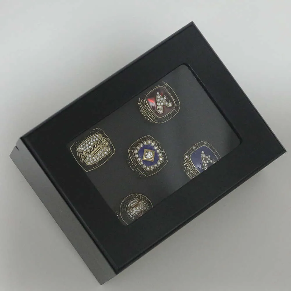 BE71 Band Rings Baseball 1991 1992 1995 1996 1999 Atlanta Warriors Championship Ring z zestawu 5 ydfb