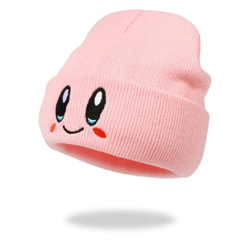 Anime Cartoon Cute Face Eyes Hat Cosplay Zachowaj ciepły dzianinowy kapelusz unisex dorosły dzieci czapka hip -hop jesna zima prezent77025112816994