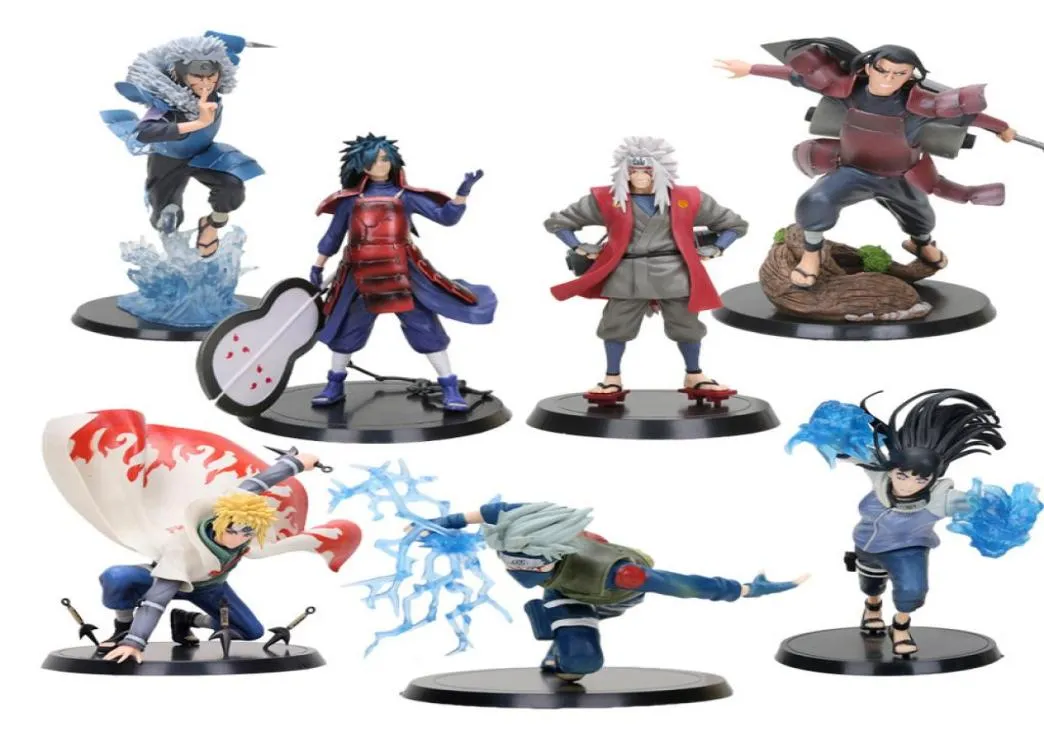 Neues 14CM Shippuden Kakashi Namikaze Minato Jiraiya Hinata Senju Hashirama Tobirama Naruto PVC Action Figur Spielzeug C190415011639589