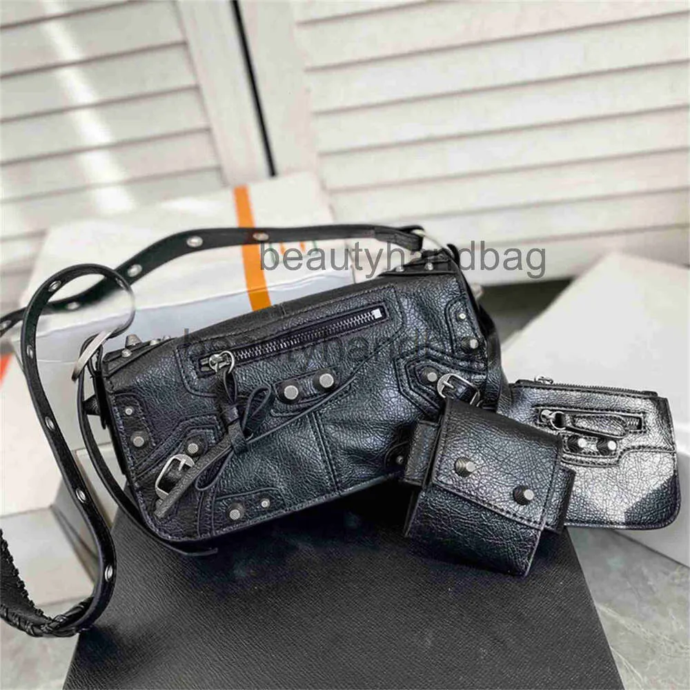 ショルダーバッグ・ポシェット BALENCIAGA LE CAGOLE XS FLAP BAG IN BLACK ARENA LAMBSKIN Balenciaga Men's Le Cagole XS Flap Bag | Neiman Marcus