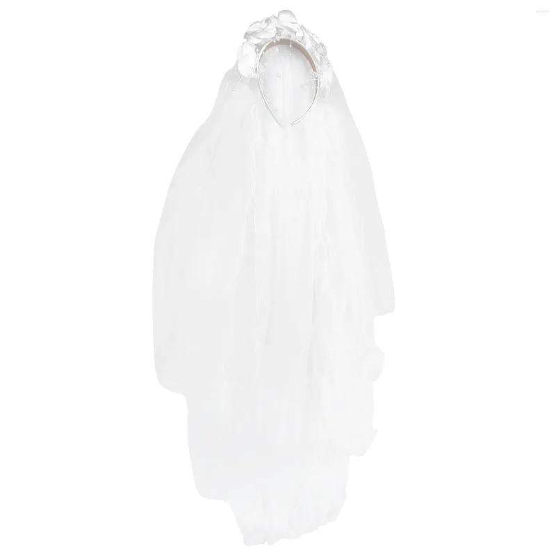 Bridal Veils Dziecięcy opaska na głowę zasłona białe szaliki Hair Akcesoria dla dzieci