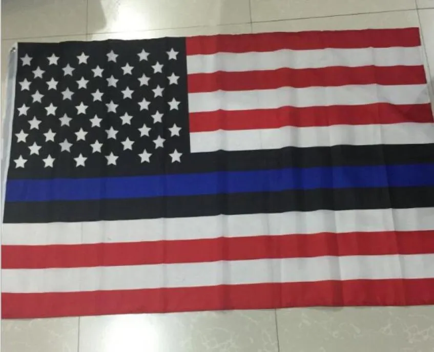 USA Thin Blue Flag 3ft x 5ft Polyester Banner Flying 150 90cm Custom Flag7245280