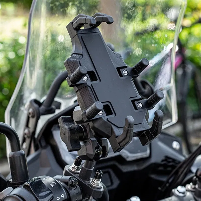 Универсальное мотоциклетное крепление на мотоциклете для электрических велосипедов и велосипедов для телефонов для телефонов 4.7-7.2 дюйма 240430