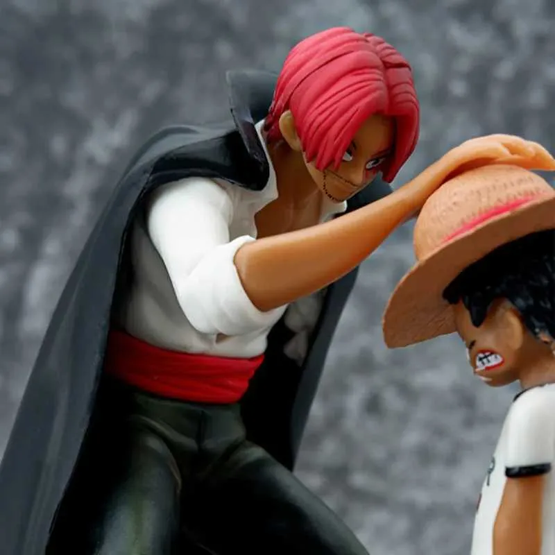 Actie speelgoed figuren een stuk anime vier keizers schachten stro hoed luffy actiefiguur