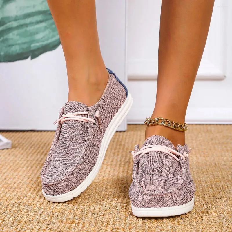 Buty swobodne 2024 Kobiety Sneakers dzianinowy Koleśni Koleś o dużych rozmiarach panie poślizgają