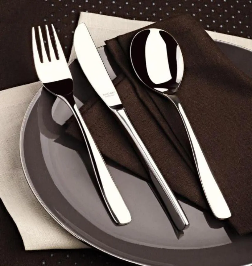 Работочные приборы устанавливают обеденный посуда 36 ПК, нержавеющая сталь, набор столовых приборов набор винтажных качественных форм, обеденный ужин Set1126153