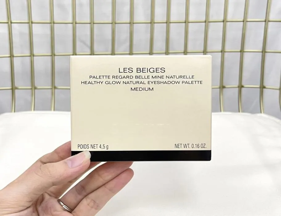Stock Les Beiges Feed Shadow 5Colors palette Regard Belle Mine Naturelle Glow Glow Natural Eyeshadow Palettes 45G BEAUTY MakeUp1637178