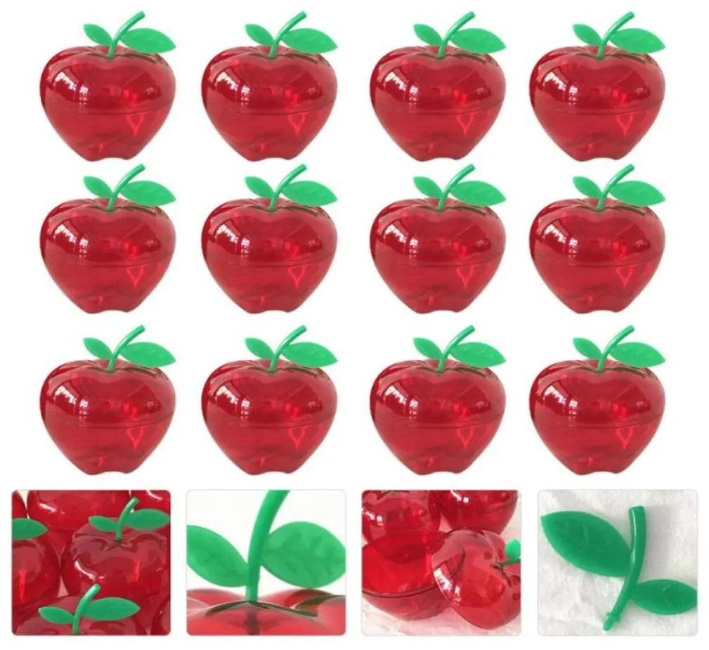 Wrap regalo 12pcs Christmas Appleshaped Cioccolato Candy Box Storage Red3376723