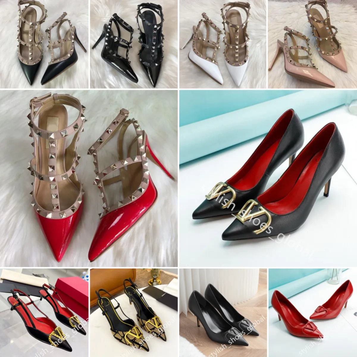 Designer heels with spikes best sale