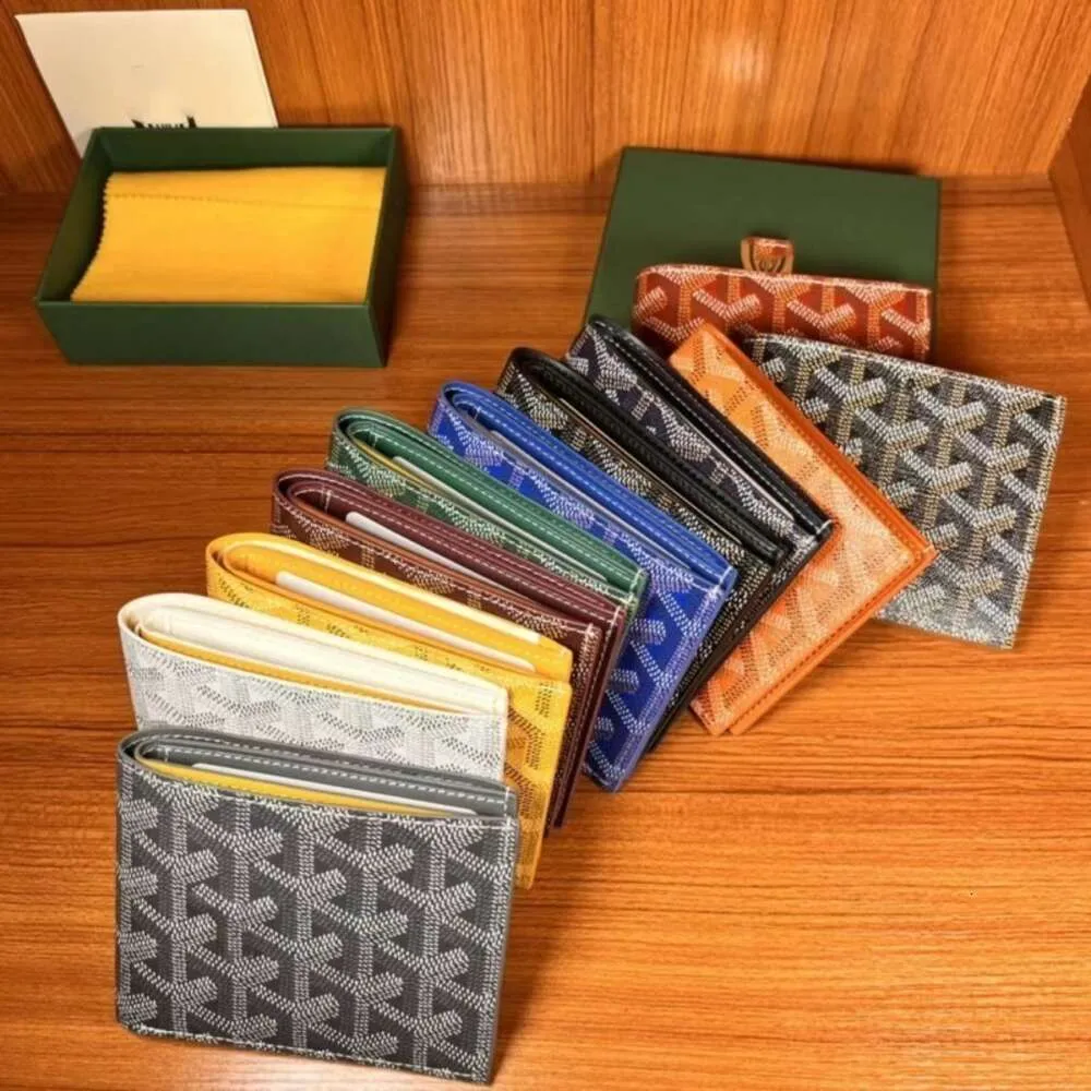 Designer nuovi portafogli maschili e carte bancarie da donna monete passaporto in stile stampart short vincit wallet